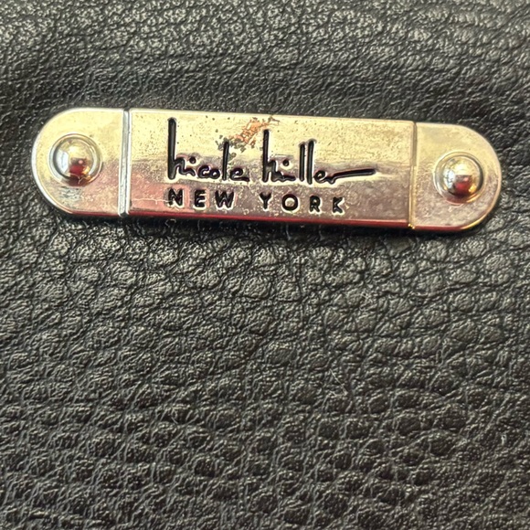 Nicole Miller Black Textured Wristlet - Picture 2 of 4